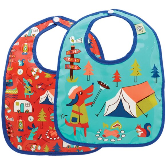 NWT Baby Bib Gift Set-of-Two by SugarBooger Ore'Original Camping - Picture 1 of 4